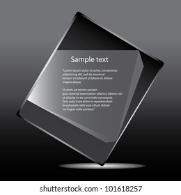 Abstract glossy speech bubble. Vector illustration.