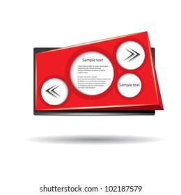 Abstract glossy speech bubble. Vector illustration.