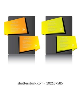 Abstract glossy speech bubble. Vector illustration.