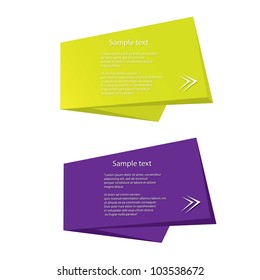 Abstract glossy speech bubble. Vector illustration.