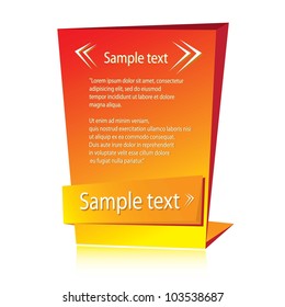 Abstract glossy speech bubble. Vector illustration.