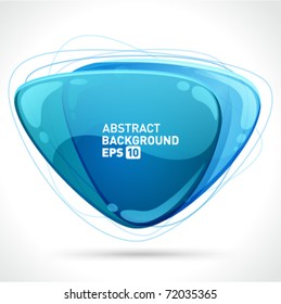 Abstract glossy speech bubble vector background with transparent. Eps 10.