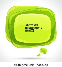 Abstract glossy speech bubble vector background with transparent. Eps 10.