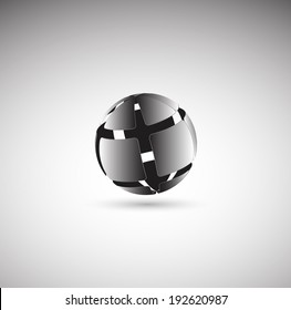 Abstract glossy sphere