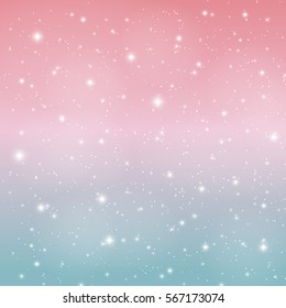 Abstract Glossy Star Sky Vector Illustration Background, EPS10