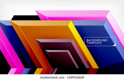 Fondo de las flechas tecno brillante abstractas, ilustración vectorial
