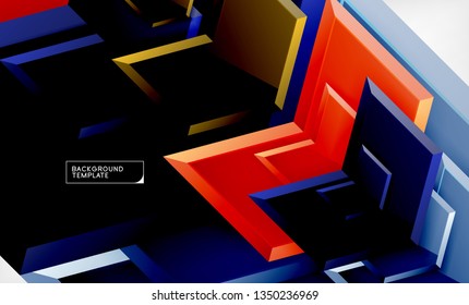Abstrakter, glänzender Techno-Pfeile, Hintergrund, Vektorgrafik