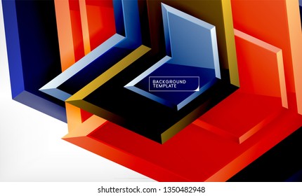 Fondo de las flechas tecno brillante abstractas, ilustración vectorial