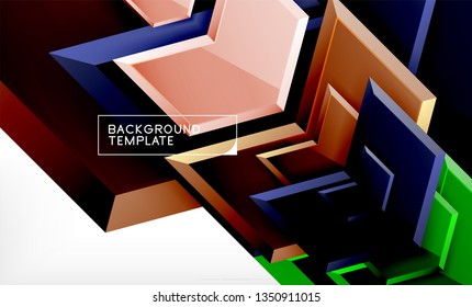 Fondo de las flechas tecno brillante abstractas, ilustración vectorial