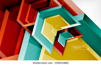 Fondo de las flechas tecno brillante abstractas, ilustración vectorial