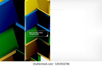 Fondo de las flechas tecno brillante abstractas, ilustración vectorial