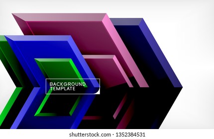 Abstrakter, glänzender Techno-Pfeile, Hintergrund, Vektorgrafik