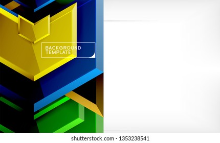 Abstrakter, glänzender Techno-Pfeile, Hintergrund, Vektorgrafik