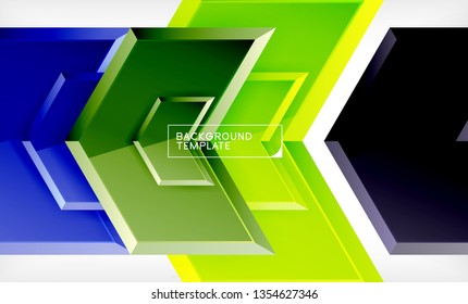 Abstrakter, glänzender Techno-Pfeile, Hintergrund, Vektorgrafik