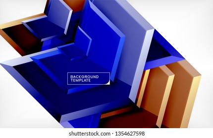 Fondo de las flechas tecno brillante abstractas, ilustración vectorial