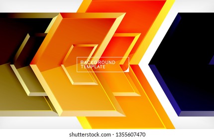 Abstrakter, glänzender Techno-Pfeile, Hintergrund, Vektorgrafik