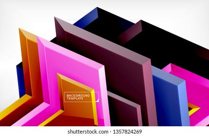 Fondo de las flechas tecno brillante abstractas, ilustración vectorial