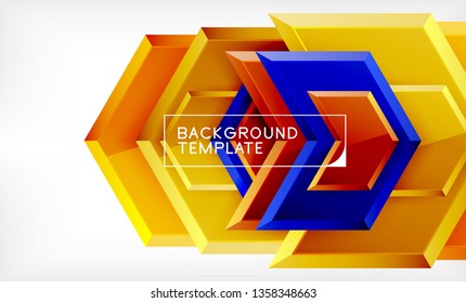 Fondo de las flechas tecno brillante abstractas, ilustración vectorial
