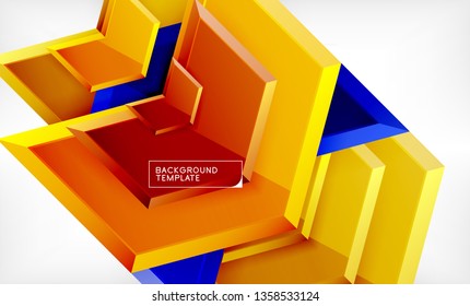 Fondo de las flechas tecno brillante abstractas, ilustración vectorial