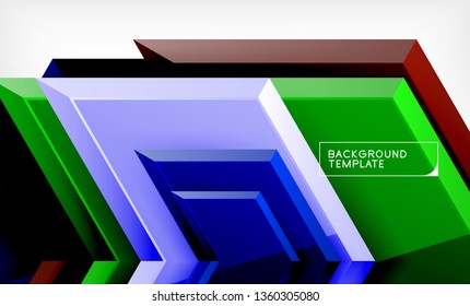 Abstrakter, glänzender Techno-Pfeile, Hintergrund, Vektorgrafik