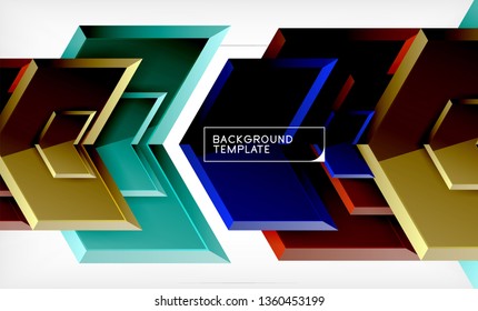 Fondo de las flechas tecno brillante abstractas, ilustración vectorial