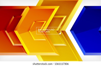 Fondo de las flechas tecno brillante abstractas, ilustración vectorial