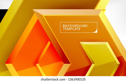 Fondo de las flechas tecno brillante abstractas, ilustración vectorial