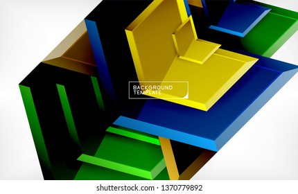 Fondo de las flechas tecno brillante abstractas, ilustración vectorial