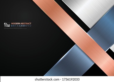 Abstract glossy titanium design of color business tone stripe line cover background. Decorate for ad, poster, presentation, print, copy space. illustration vector eps10