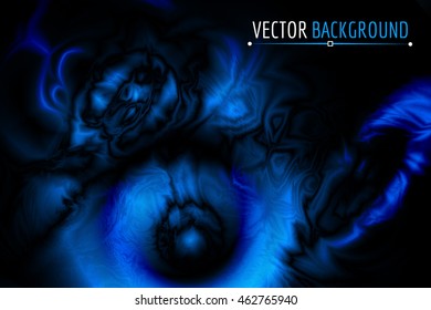 Abstract glossy waves effect, vector background. Smooth texture.