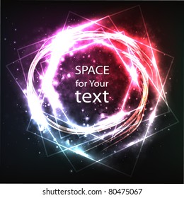 Abstract glow background vector