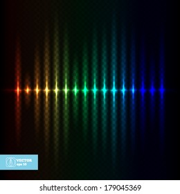 Abstract Glow Equalizer. Vector