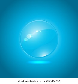 Abstract glow form on blue background  EPS10 vector   File Contains transparency