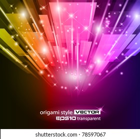 Abstract Glow of lights for Business or Corporate Flyers background.