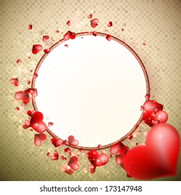 Abstract Glow Soft Hearts for Valentines Day Background. + EPS10 vector file