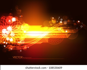 Abstract glowing background with beautiful arrow design, EPS 10