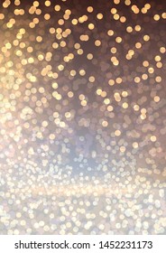 Abstract glowing background, bright sparkles, festive bokeh for design. Vector illustration.