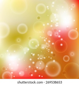 Abstract glowing background with circles