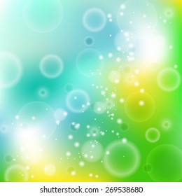 Abstract glowing background with circles