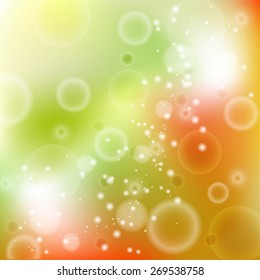 Abstract glowing background with circles