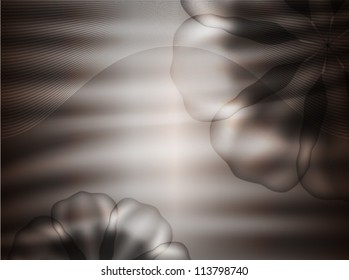 Abstract glowing background with flowers, Wallpaper