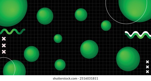 Abstract glowing background, with geometric elements. 3D rendering