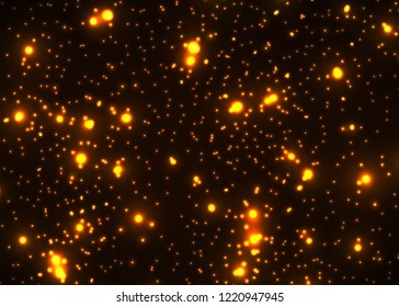 Abstract glowing background of neon dots. Vector illustration. Eps 10