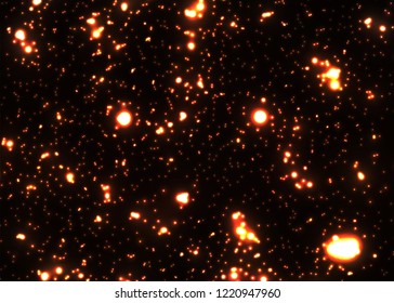 Abstract glowing background of neon dots. Vector illustration. Eps 10