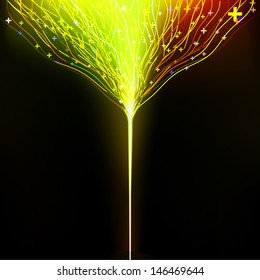 Abstract glowing background resembling motion blurred neon light. EPS 10 vector file included