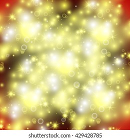 Abstract glowing background. Space. Stars. Flash, sparkles. Flares. Light effect. Vector illustration.