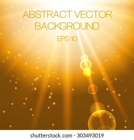 Abstract glowing background with stars