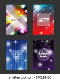 Abstract glowing background. Template for covers, flyers, broshure, banners, posters and placards.