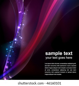 abstract glowing background - vector illustration