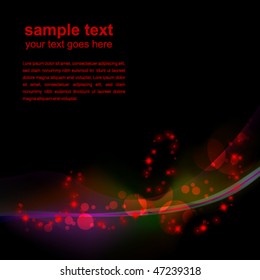 abstract glowing background - vector illustration